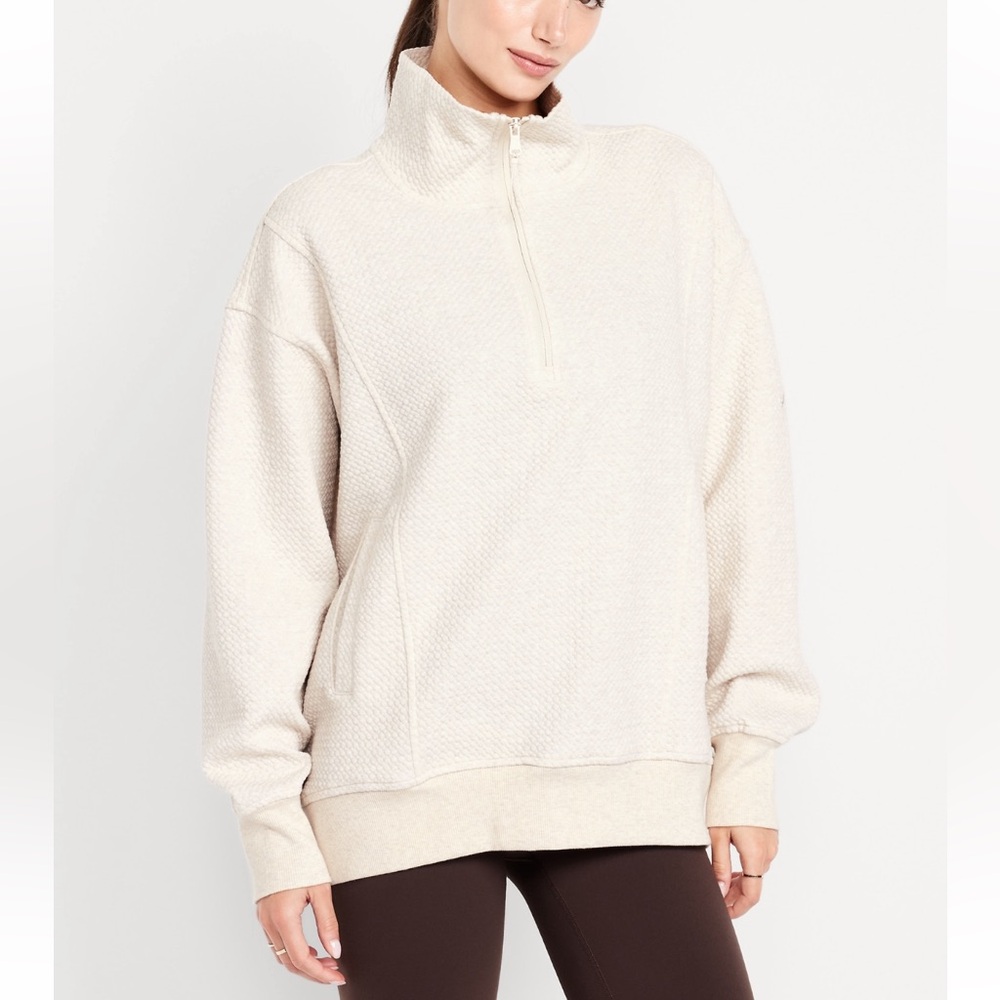 NWT Old Navy Dynamic Fleece Textured Tunic Sweatshirt Size S